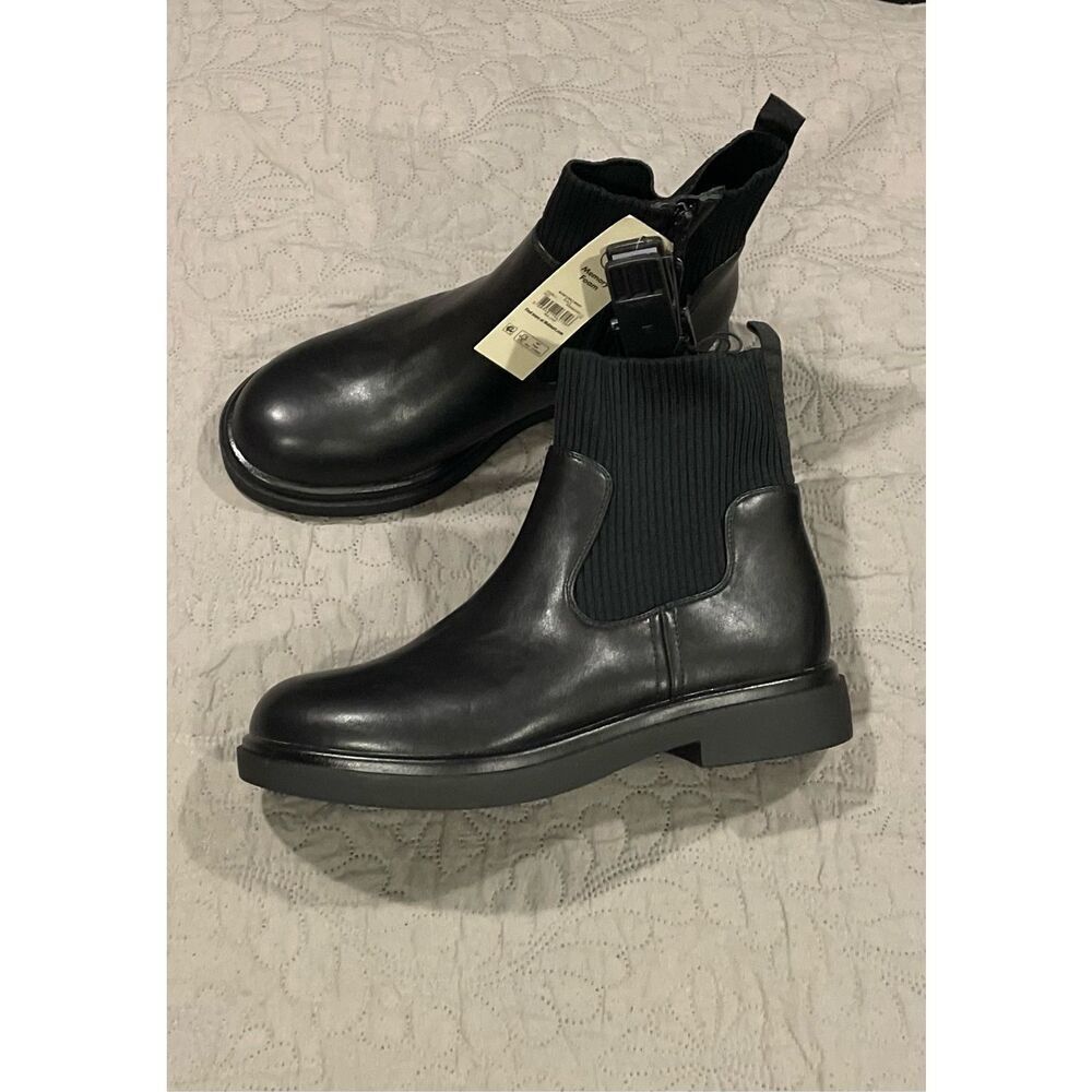 No Boundaries Black Memory Foam Stretch Ankle Boots New Women’s 10